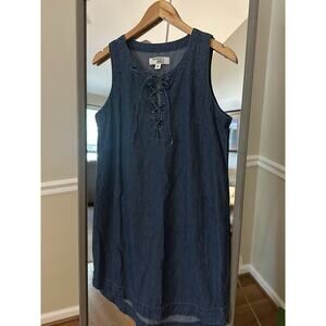 Harmony & Havoc Denim Sleeveless Dress Medium